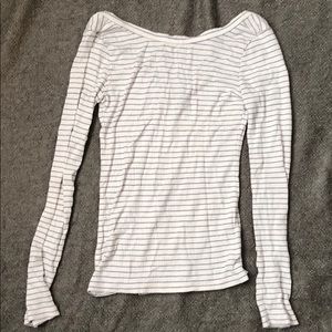 Scoop back, ribbed crop top